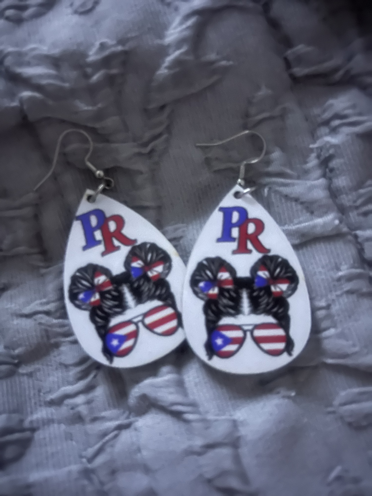 Diseño 03: aretes de chica boricua
